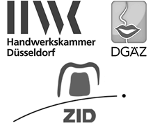 Ausbildungsbetrieb, Mitglied der Deutschen Gesellschaft für Ästhetische Zahnmedizin e.V., Mitglied der Zahntechniker Innung Düsseldorf